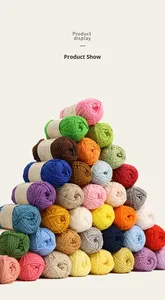 Hilo <span class=keywords><strong>de</strong></span> algodón <span class=keywords><strong>de</strong></span> leche peinado <span class=keywords><strong>de</strong></span> 5 hebras teñido con nitrilo <span class=keywords><strong>para</strong></span> tejer a mano, ideal <span class=keywords><strong>para</strong></span> mantas, <span class=keywords><strong>muñecas</strong></span>, bufandas y bolas <span class=keywords><strong>de</strong></span> <span class=keywords><strong>lana</strong></span> - Venta al por mayor - Product Image 3