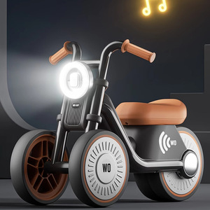 Kids Balance Bike 3 Wheels For 0-36 Months Unisex Tricycle With <b>Light</b> And <b>Music</b> Feature - Product Image 1
