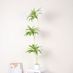 Plante artificielle <span class=keywords><strong>en</strong></span> plastique Dracaena Fragrans <span class=keywords><strong>en</strong></span> <span class=keywords><strong>pot</strong></span>, ornement de jardin pour le bureau, la maison, la décoration, faux arbres, plantes artificielles - Product Image 2