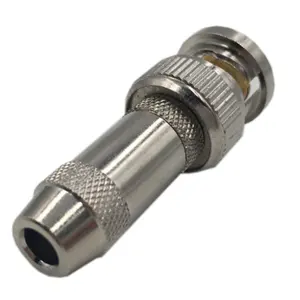 RG58 RG59 RG6 RF coaxial mâle pince verrouillage BNC connecteur adaptateur pour CCTV