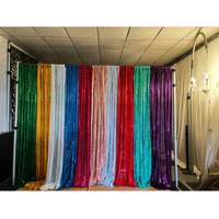 Support de toile de fond réglable en aluminium 10x20 pieds, extensible, pour mur de fleurs, cadre de rideau pour décoration de fond de mariage, événement ou fête