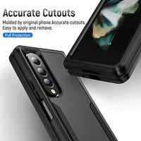 Coque de téléphone portable résistante aux chutes de qualité militaire Tpu Pc Galaxy Fold 4 coque de téléphone pour Samsung Z Fold4