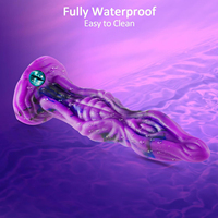 Dildo en silicone souple de 10 pouces, monstre extraterrestre dragon, avec ventouse, long plug anal S, 100% étanche