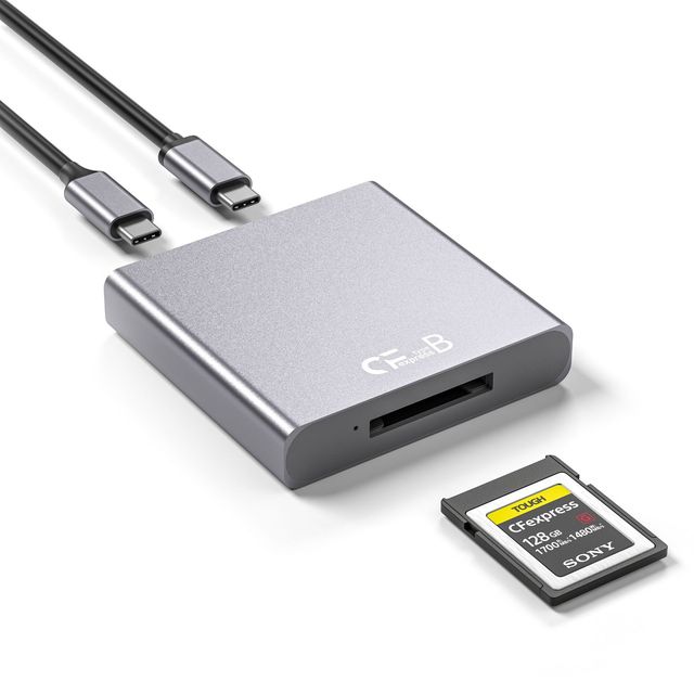 CFexpress Type-B External Camera Card Reader USB3.1 Type C Gen 2 10Gbps Fast Installation for CF Type Card