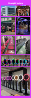 Nouvelle conception, vente chaude, cabine photo automatique 360° en gros, écran vert enveloppant, cabine photo 360° suspendue pour salon professionnel