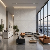 Panneau mural SPC personnalisable, feuille de marbre PVC haute brillance, panneau UV pour la conception d'architecture moderne