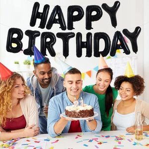 16 Inch Black Color A-Z Letter 0-9 Number Eco-Friendly Foil Balloons for Birthday Mother's Day Ramadan Parties Festival Decor - Product Image 3