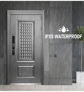 Kunci pintu cerdas sidik jari, kunci kartu rumah pintar Wifi gigi biru - Product Image 6