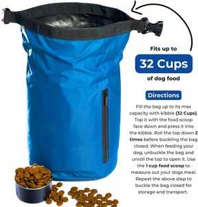 <span class=keywords><strong>Sac</strong></span> de voyage pour nourriture pour chien 1 tasse avec poche latérale zippée Conteneur de stockage de croquettes étanche pour la maison Road Trips Camping Boarding - Product Image 5