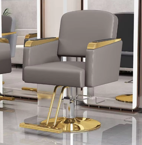 Fauteuil de coiffure professionnel moderne avec base dorée pour la vente en gros - Product Image 2