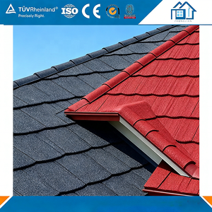 0.4mm Thickness Stone Coated Metal Roof Tile <strong>Masonry</strong> <strong>Material</strong> for Residential and Commercial Roofing - Product Image 2