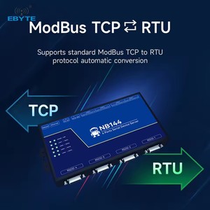 ชุด NB144 ebyte เกรดอุตสาหกรรมอีเธอร์เน็ต4แชนเนล RS485/RS232/RS422ขอบระบบประมวลผลเกตเวย์ Modbus GATEWAY - Product Image 5
