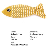 Mainan Kucing Peliharaan Ikan Simulasi Plush Lembut dan Tahan Lama Mainan Interaktif Kunyahan Mint Mainan Olahraga Interaktif Perlengkapan Hewan Peliharaan Kucing