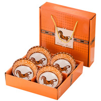 2026 nouvel an cheval en céramique dîner bols 6 pièces porcelaine bol cadeau boîte ensembles haute qualité vaisselle vaisselle ensemble luxe