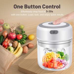 100ml/250ml Onion <b>Chopper</b> Machine Food Processor Garlic Masher Mini USB Charging <b>Electric</b> Garlic <b>Chopper</b> - Product Image 4
