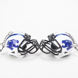Ciondolo Rugby, Mini Casco da Football Americano, Decorazione in PVC, Portachiavi Sportivo con Motivo EAGLES, Piccolo Ciondolo Disponibile - Product Image 4