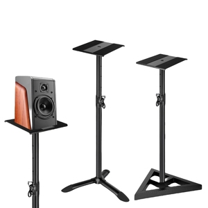 Soporte de <span class=keywords><strong>altavoz</strong></span> de monitor de estudio profesional Base de trípode ajustable <span class=keywords><strong>con</strong></span> acero triangular para uso doméstico - Product Image 3