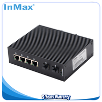 InMax Fabricant 6 ports (4 ports RJ45 + 2 Cage Sfp) Commutateur réseau 10/100/1000M Commutateur Gigabit Hub Couche 2