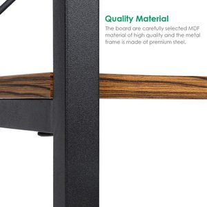 Estantería de almacenamiento de madera y Metal para oficina, expositor de muebles multifuncional de <span class=keywords><strong>3</strong></span> niveles, librería Industrial - Product Image 4