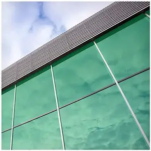 Groen Zilver Een Manier Spiegel Venster Film, Huisdier Zelfklevende Reflecterende Solar Window Tint Voor Home Decoratie