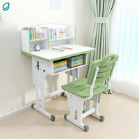 Meilleures ventes - Bureau et chaise d'étude pour enfants réglables en hauteur, avec étagère, mobilier scolaire, table d'étude pour enfant