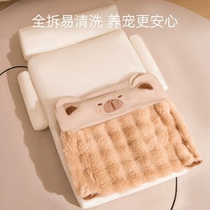 Extra-large <b>cat</b> bed, warm and thickened for winter, suitable for all seasons, removable and washable. - Product Image 3