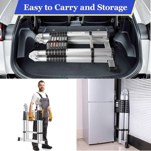 Escalera Telescópica de Aluminio de Doble Uso Deliladder, Herramientas <span class=keywords><strong>Lidl</strong></span>, Escalera de Aluminio con Bisagra - Product Image 5
