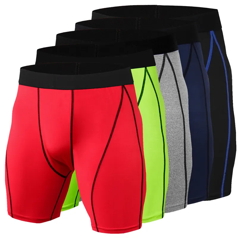 Wholesale Plus Size Gym Wear Base Layer Compression Running Tights Men Jogging Shorts Custom Logo Quick Dry Gym Shorts