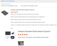 Amplificador/Repetidor/Potenciador de Señal Móvil de Banda Dual Signalsmith LTE 4G 1800MHz+N78 5G 3500MHzAGC+ALC 25dBm