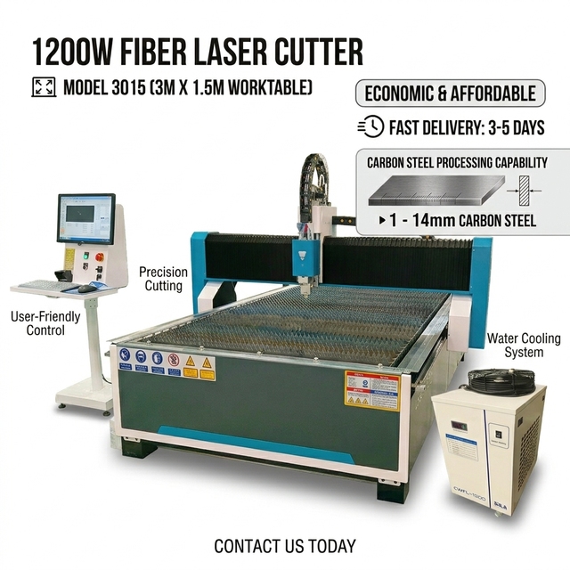 Budget Friendly  Desktop CNC Fiber Laser Cutter for Industrial Metal Sheet Processing