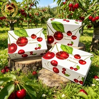 Boîte cadeau en carton ondulé écologique pour cerises fraîches en gros