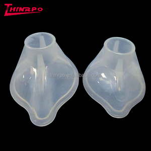 Membantu bernapas dengan lancar masker hidung medis cairan bening silikon wajah penuh Ventilasi noninvasif <span class=keywords><strong>NIV</strong></span> CPAP masker oksigen - Product Image 2