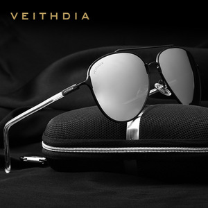 Veithdia Men's Aviator Sunglasses Polarized UV400 Metal <b>Frame</b> TAC Lens Type 3 Sunshades - Product Image 1