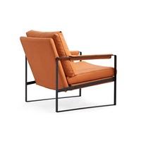 Nordique moderne minimaliste Design confortable canapé chaise cadre en métal maison hôtel salon salon fauteuil