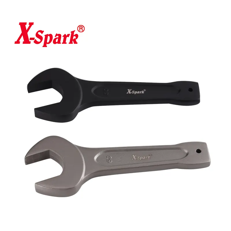 X-SPARK double offset ring spanner German wrench Black coated surface treatment striking wrench