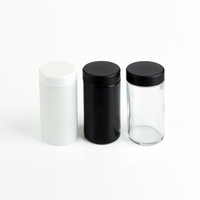Hete-aanbieding: Ronde glazen pot met hoge helderheid en kindveilige plastic deksel voor premium noten- en zaadverpakkingen in bulk