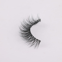 Bande transparente ultra-fine, cils entiers faits à la main, cils synthétiques vegan, faux cils
