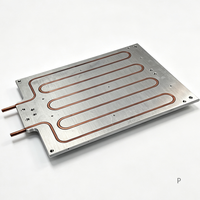 Plaque de refroidissement liquide à tubes intégrés, brasage sous vide, soudage par agitation à friction, pour équipement laser de stockage d'énergie