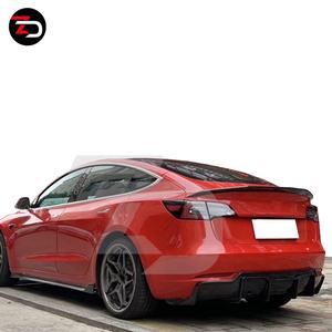 ขายส่งชุดแต่งคาร์บอนไฟเบอร์พร้อมกระโปรงข้างริมฝีปากด้านหน้าสําหรับ <span class=keywords><strong>Tesla</strong></span> รุ่น <span class=keywords><strong>3</strong></span> เปลี่ยนเป็นสไตล์ Vors - Product Image 3