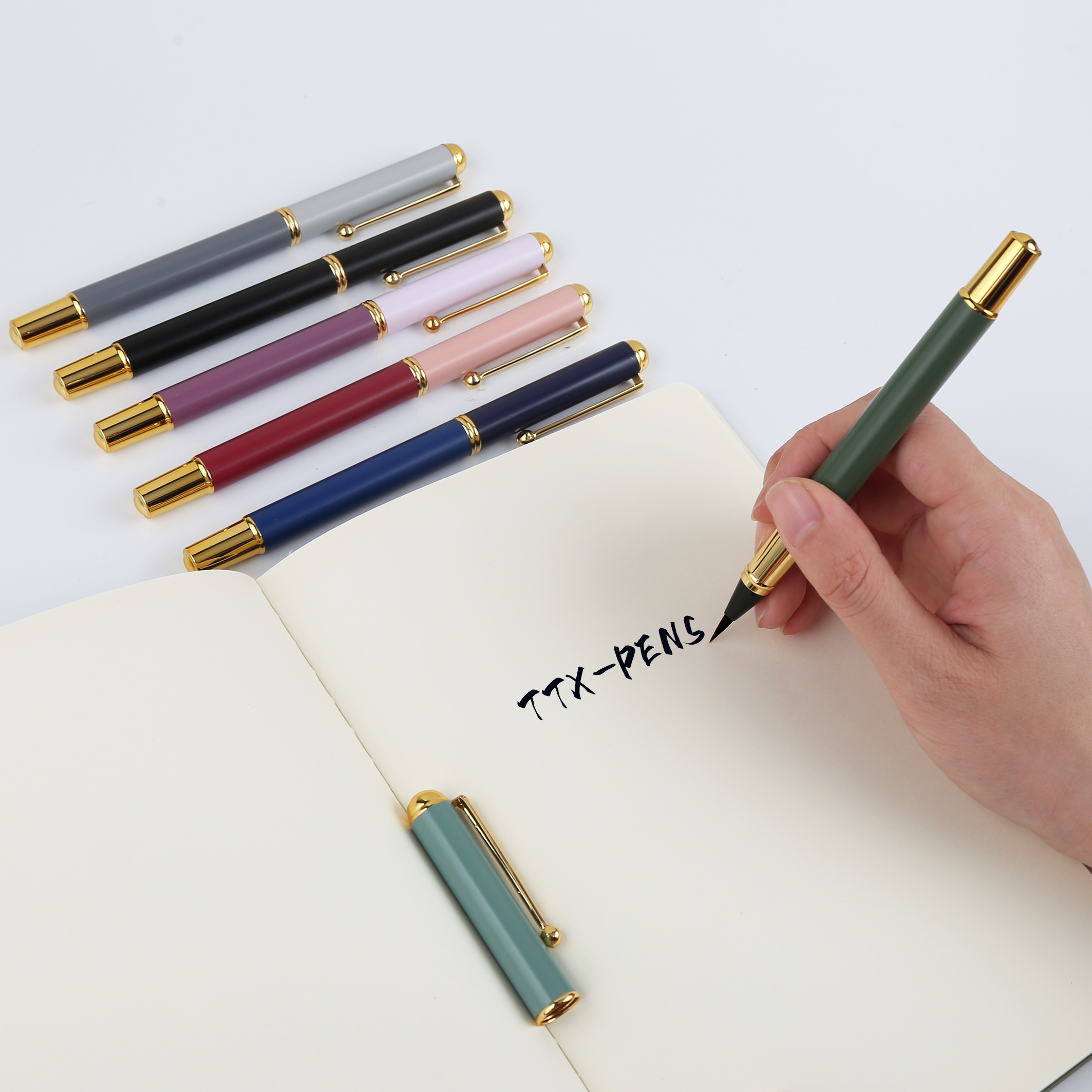 TTX Студенческая каллиграфическая ручка для бизнеса, индивидуальная металлическая ручка