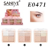 Paleta de sombras de ojos Saniye, tres colores, maquillaje mineral brillante de alto pigmento para tono de piel medio E0471 - Product Image 3