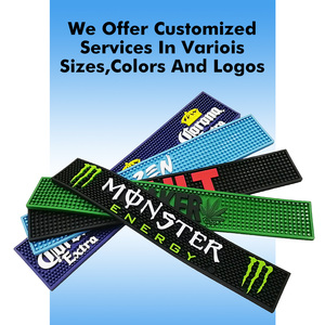 Tapis de bar en caoutchouc PVC souple moderne écologique avec <span class=keywords><strong>logo</strong></span> personnalisé <span class=keywords><strong>Jagermeister</strong></span> - Product Image 4