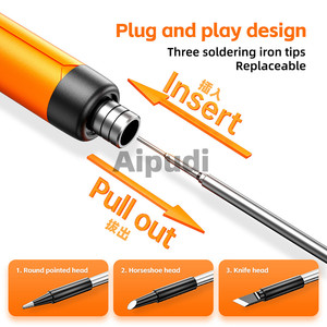 Portable 5V8W affichage numérique température constante réglable <span class=keywords><strong>Mini</strong></span> USB fer à souder sans noyau avec pointes à souder maintenir le tapis - Product Image 3