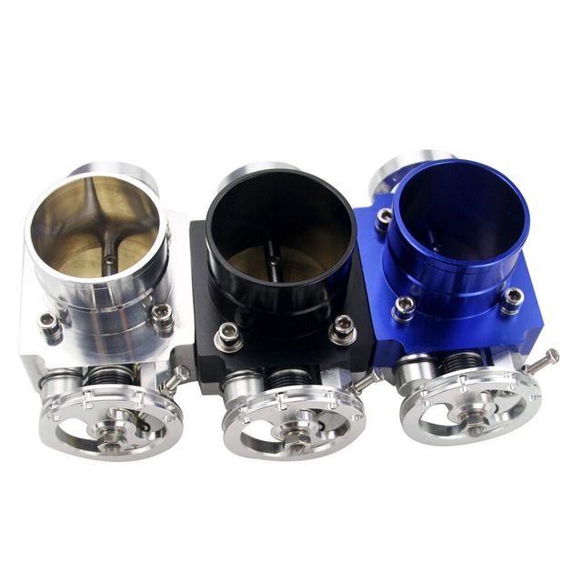 New Universal High Flow Throttle Body 70mm 2.75" Throttle Body Performance Intake Manifold Billet Aluminum