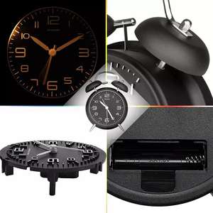 Réveil de bureau numérique créatif et personnalisé en métal, à piles, avec minuteur et sonnerie, design moderne et simple pour étudiants - Vente en gros - Product Image 4