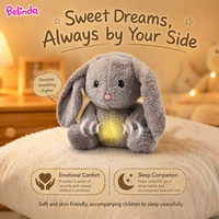 Jouets en peluche Lapin Belinda qui simulent le ronflement, jouets de sommeil pour bébés, animaux en peluche réconfortants pour enfants