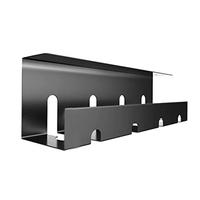 Organisateur de cordons de bureau robuste et personnalisé en métal, acier et aluminium Plateau de gestion des câbles