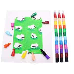 Mini pastelli di dimensioni, matita colorata a bastoncino solubile ad acquerello pastello a linea fine profumata personalizzata multicolore per articoli di cancelleria scolastica - Product Image 5