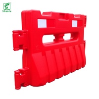 Barrera de Tráfico Modular de Plástico Rellena de Agua, Barricada de Construcción de HDPE de Alta Resistencia para Seguridad Temporal
