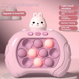 Máquina de juego de empuje rápido para niños, juguete de plástico transfronterizo, Beat Gophers Sync Music Fomenta la concentración del pensamiento lógico - Product Image 6